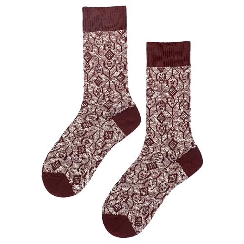 hudson-earthy-graphic-socken-marineblau-tweed-look image 5