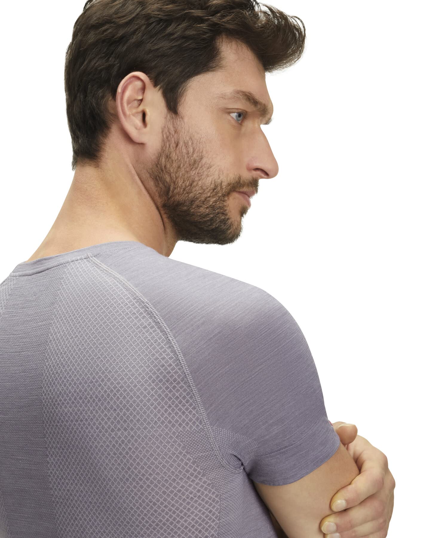 falke-wool-tech-light-shirt-herren-grau-merinowolle-kurzarm image 6