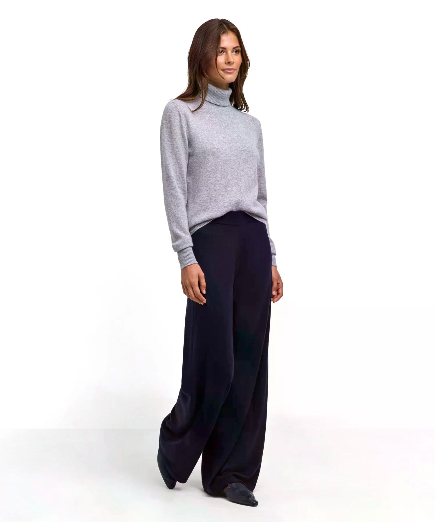 falke-luxury-classic-rollkragenpullover-kaschmir-blau-m image 3