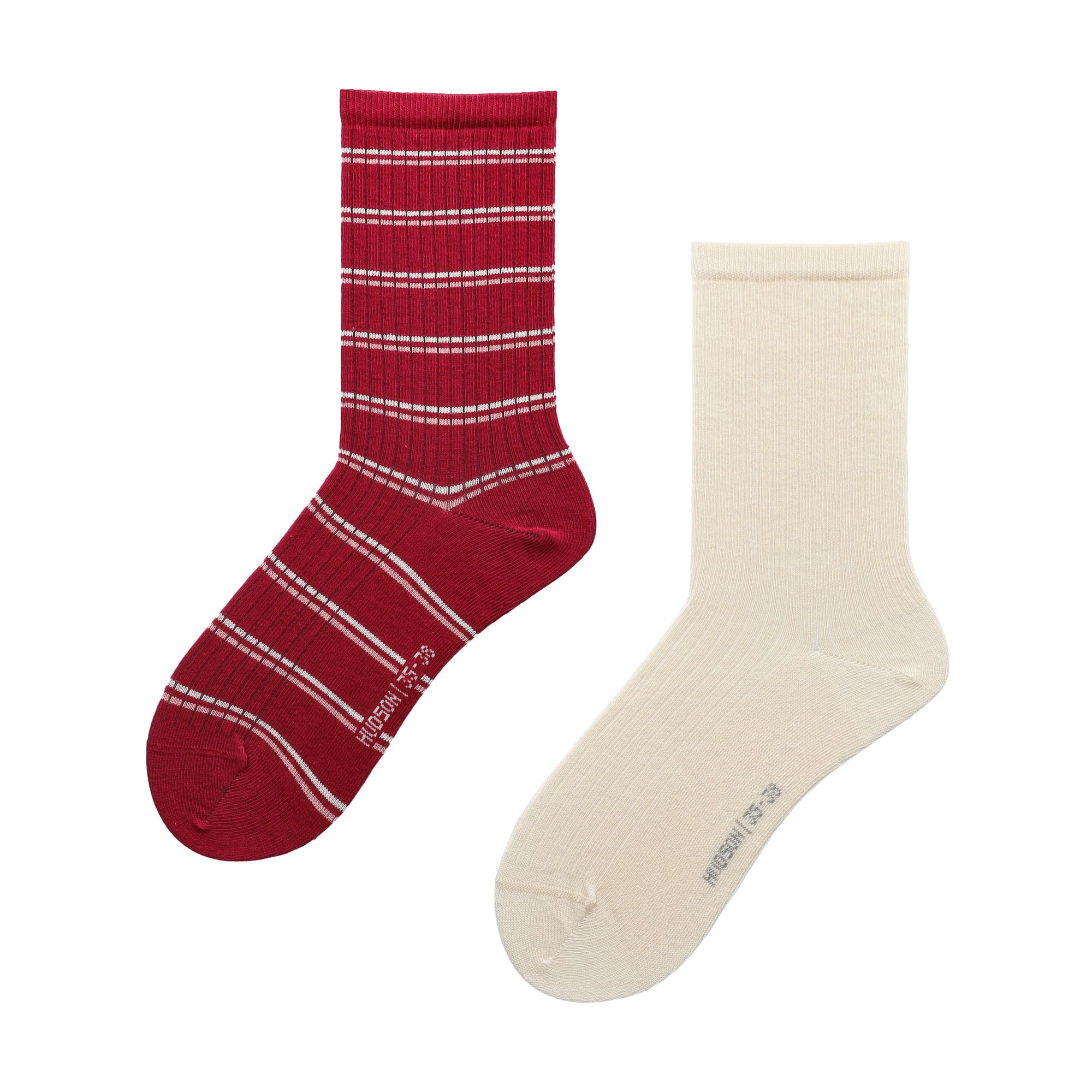 hudson-playful-rib-damen-socken-2er-pack-rumba-red-35-38 image 1
