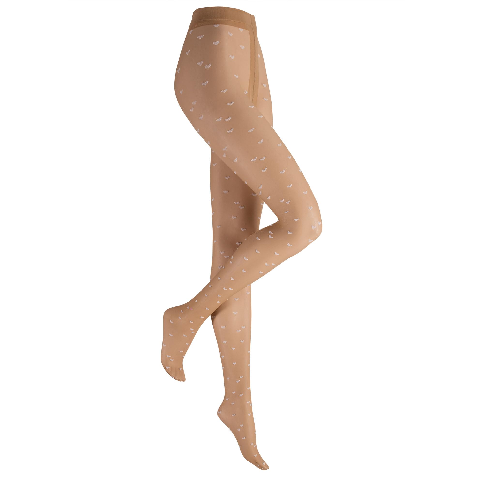 hudson-love-strumpfhose-herzen-schwarz-semi-blickdicht image 1
