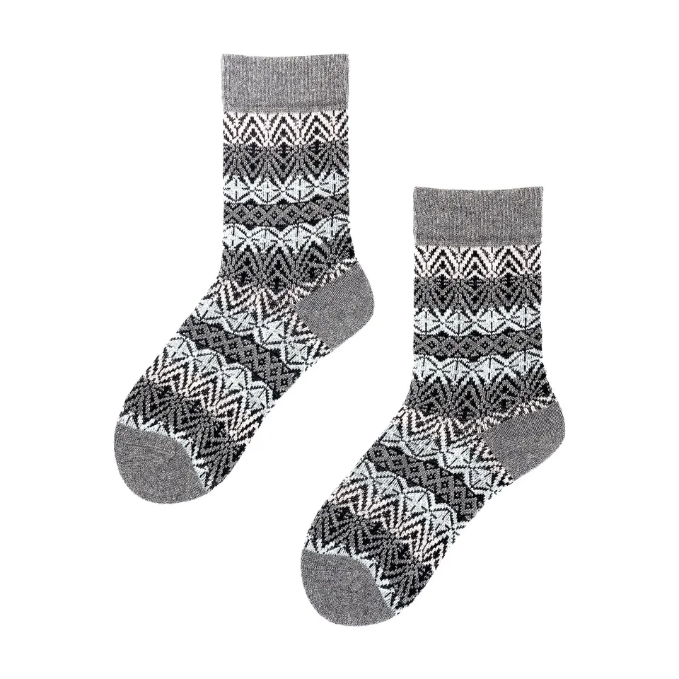 hudson-cosmic-nordic-socken-damen-grau-gemustert-35-38 image 1