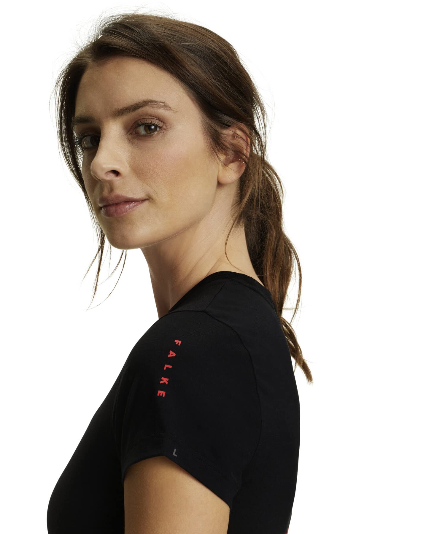 falke-core-logo-shirt-damen-schwarz-funktionsshirt-kurzarm image 7