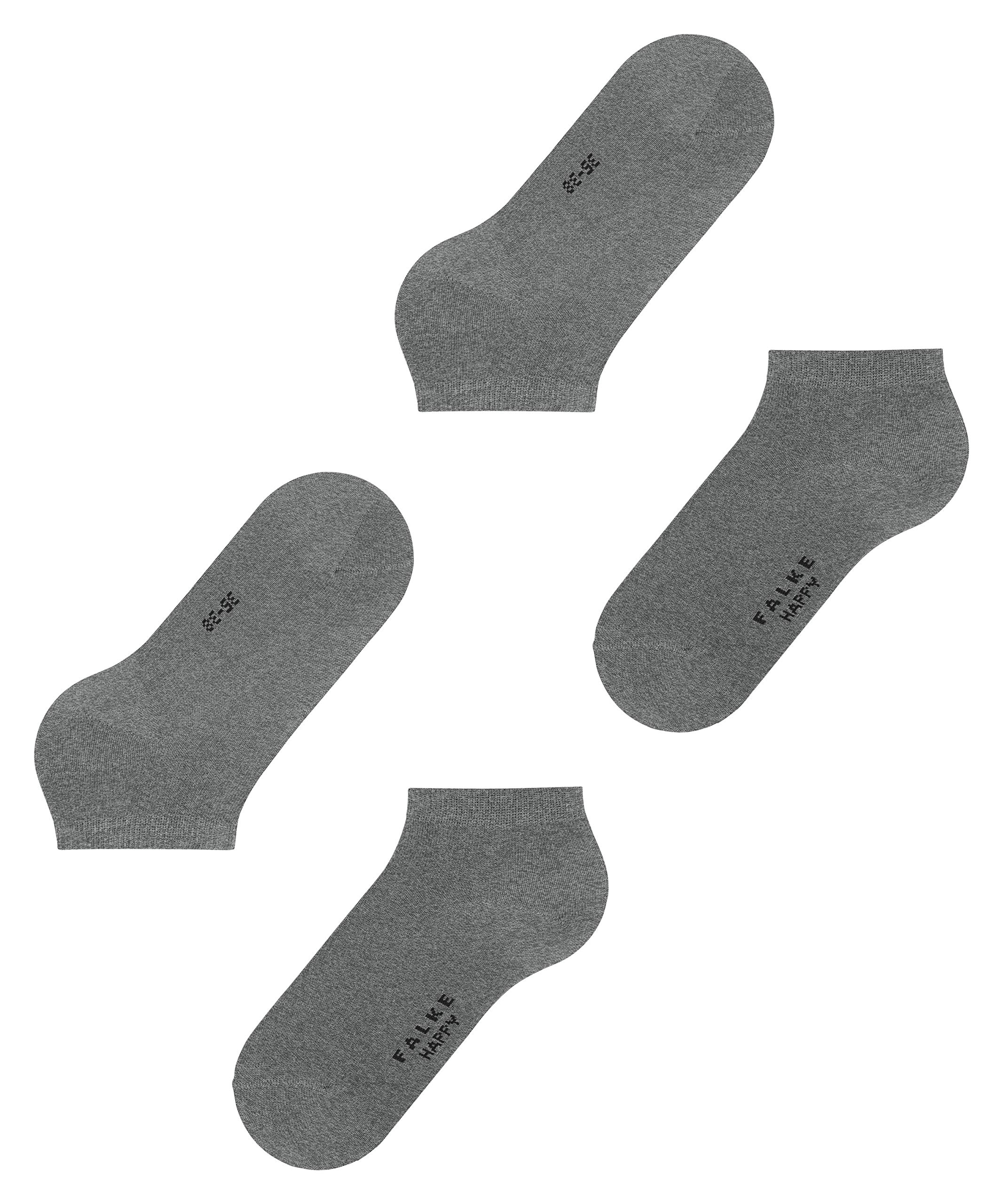 falke-happy-sneakersocken-damen-grau-2-paar-baumwolle image 6