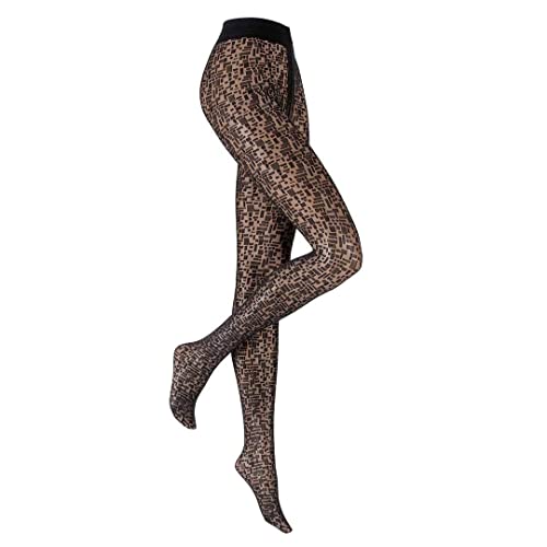hudson-square-fashion-50-den-strumpfhose-schwarz-38-40-kariert image 5