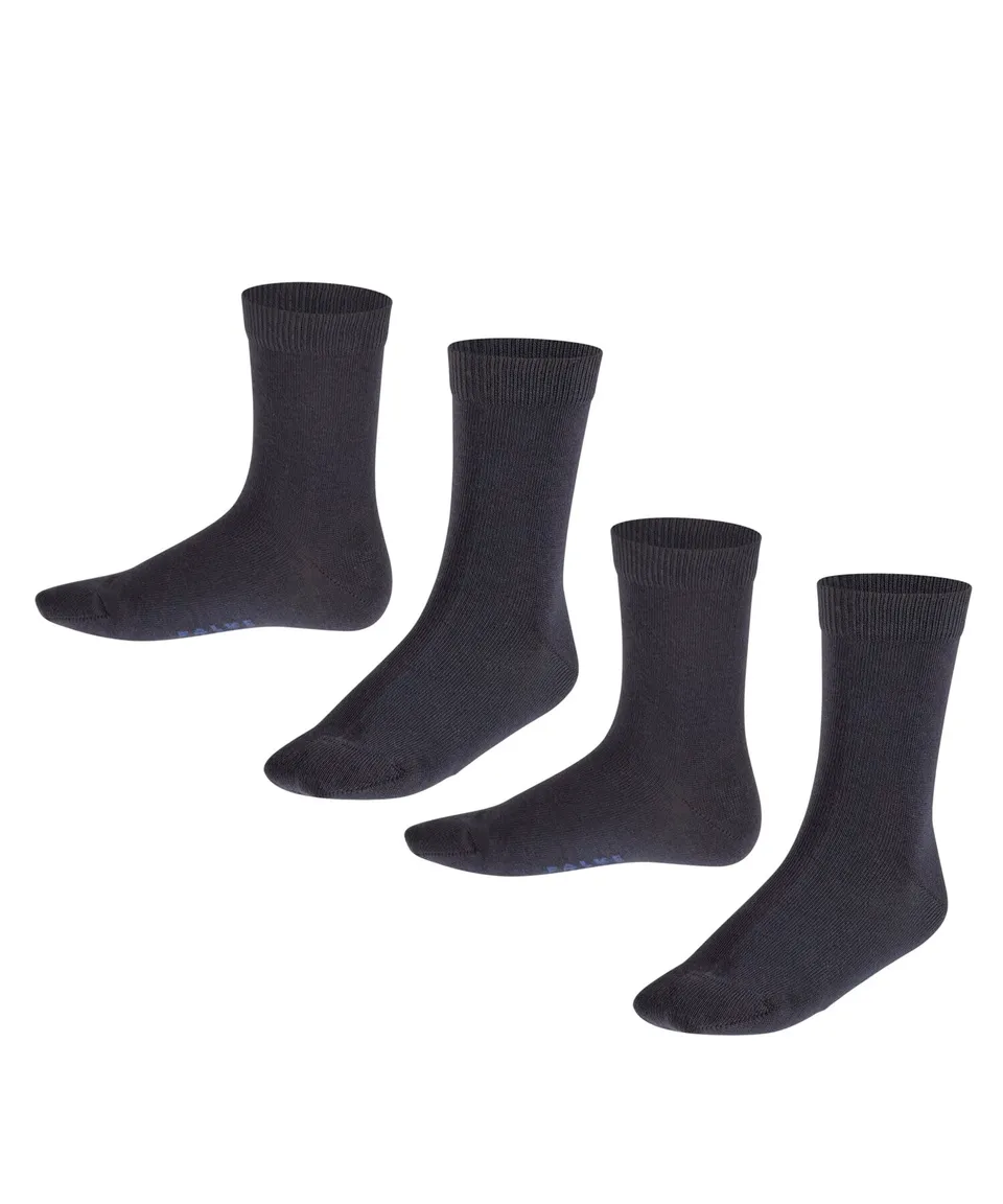 falke-happy-kinder-socken-2-pack-baumwolle-schwarz image 1