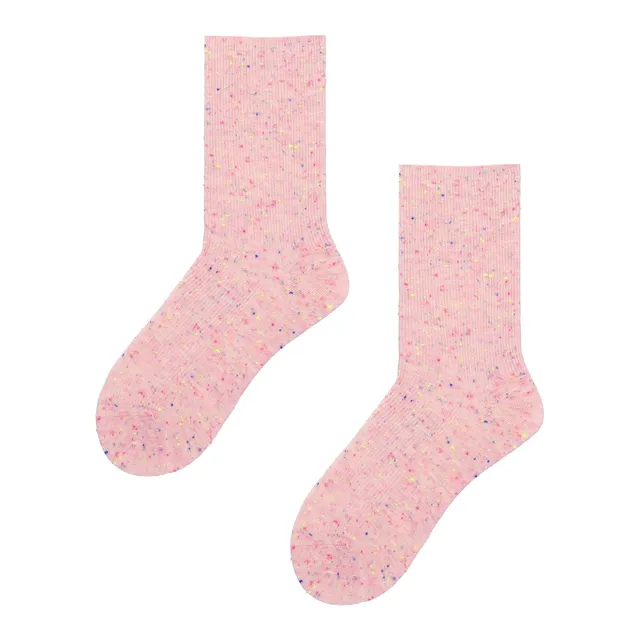 hudson-spot-socken-gepunktet-milkshake-pink-1er image 1
