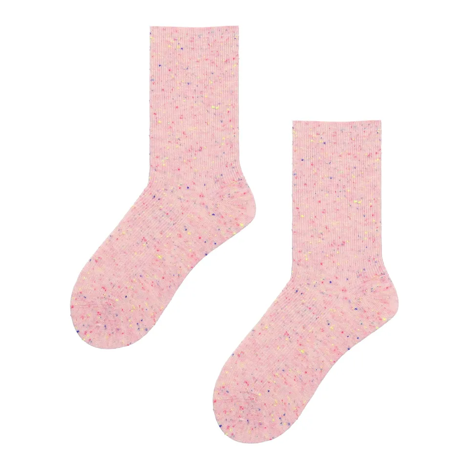 hudson-spot-socken-gepunktet-milkshake-pink-1er image 1