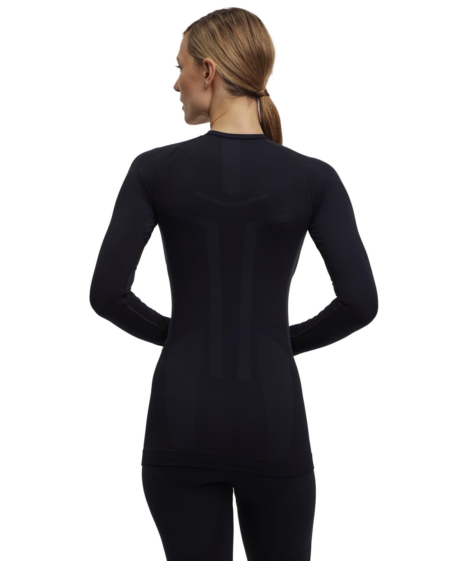 falke-warm-round-neck-funktionsshirt-langarm-schwarz-damen image 2