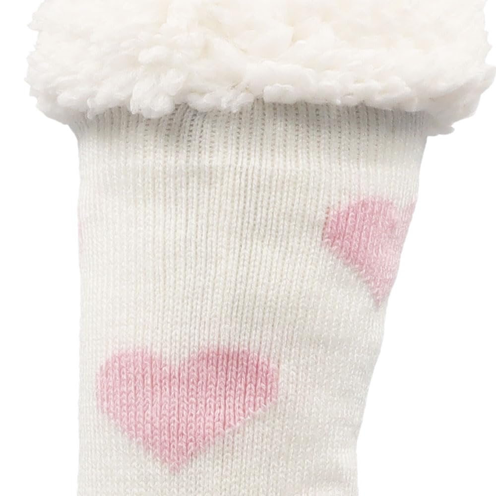 hudson-fluffy-heart-socken-antirutsch-rosa-35-38 image 2