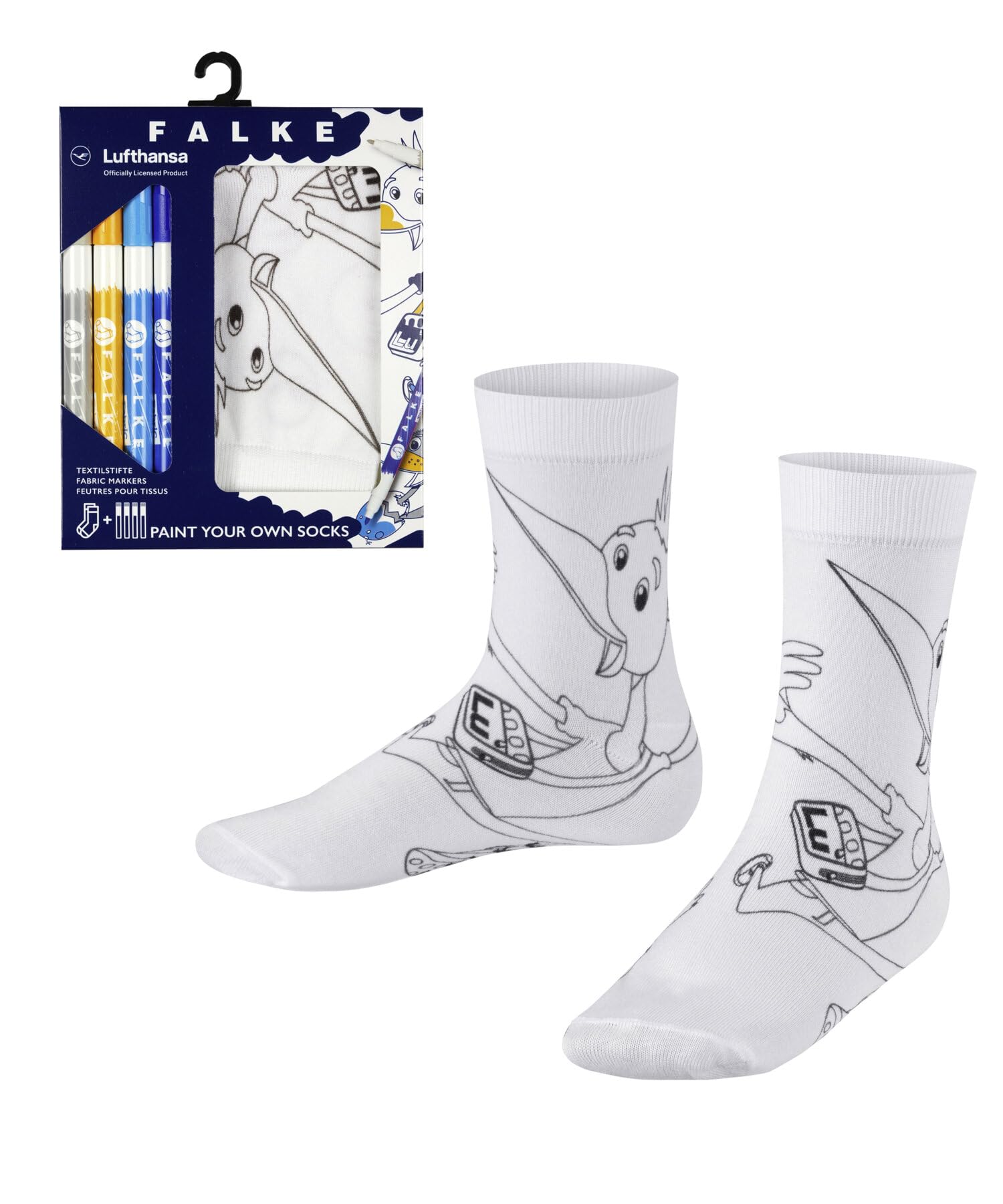 falke-paint-set-lufthansa-kindersocken-27-30-baumwolle image 1