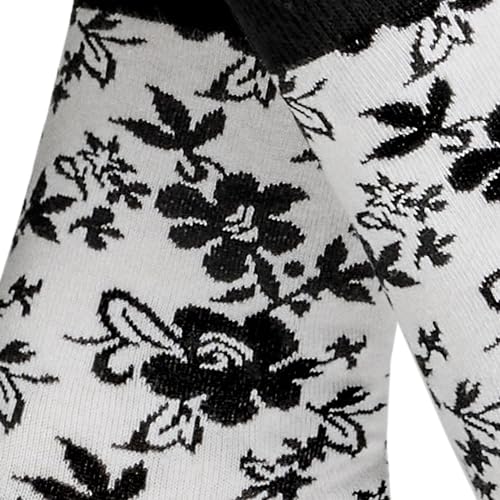 hudson-flower-damen-socken-black-35-38-blumen-muster image 4