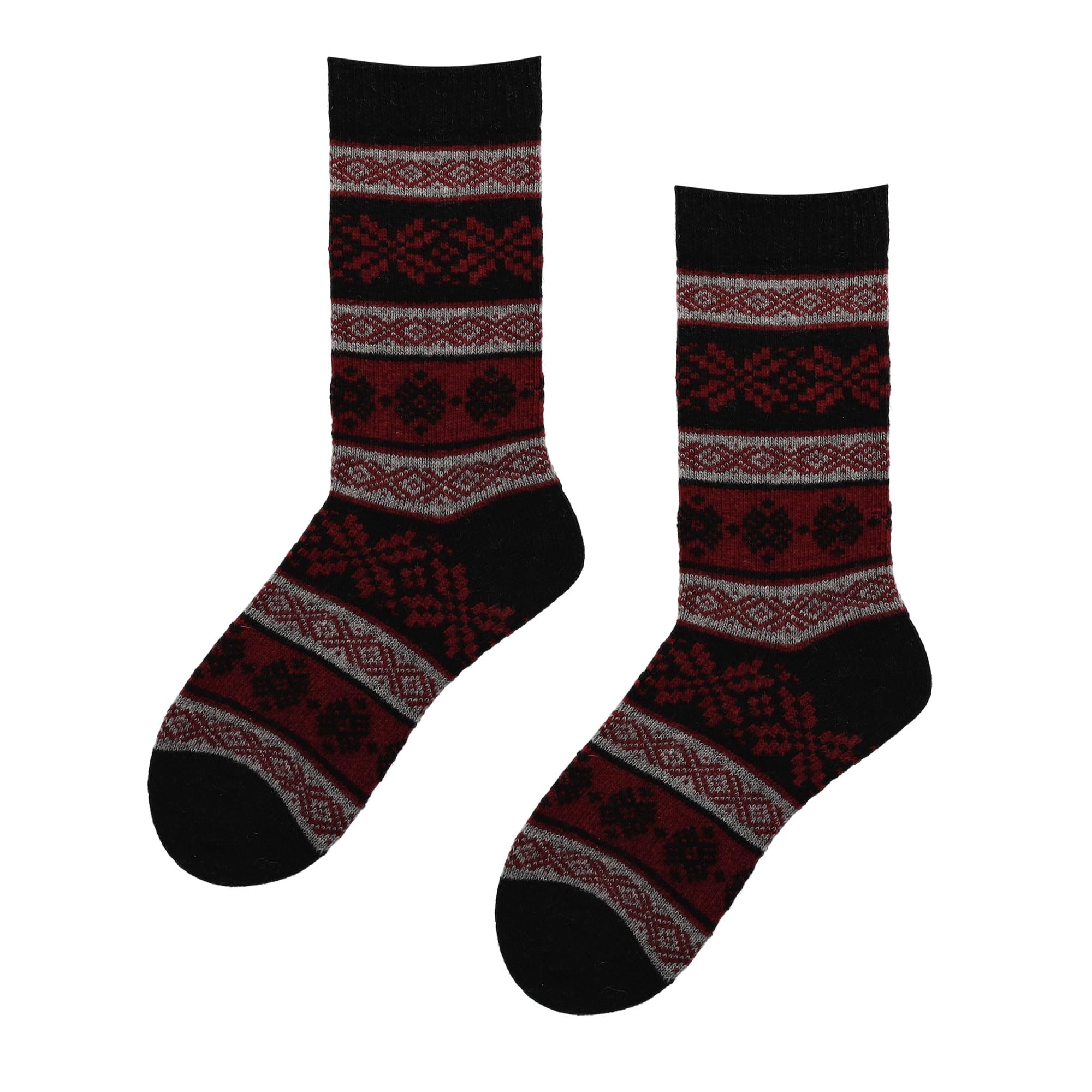 hudson-cozy-nordic-socken-ochre-brown-woll-mix-norweger image 3