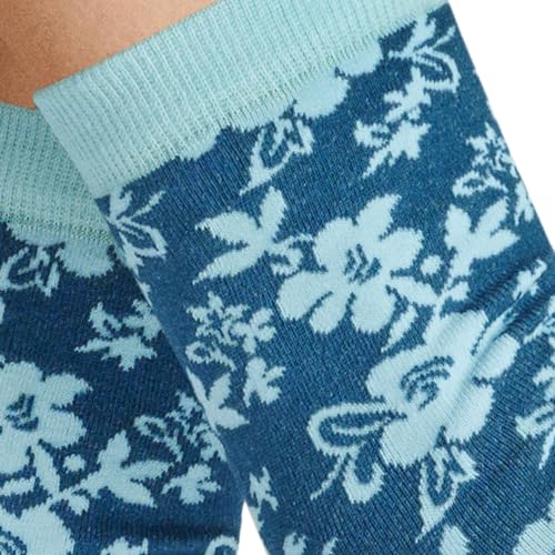 hudson-flower-fashion-socken-aqua-blue-blumenmuster image 7