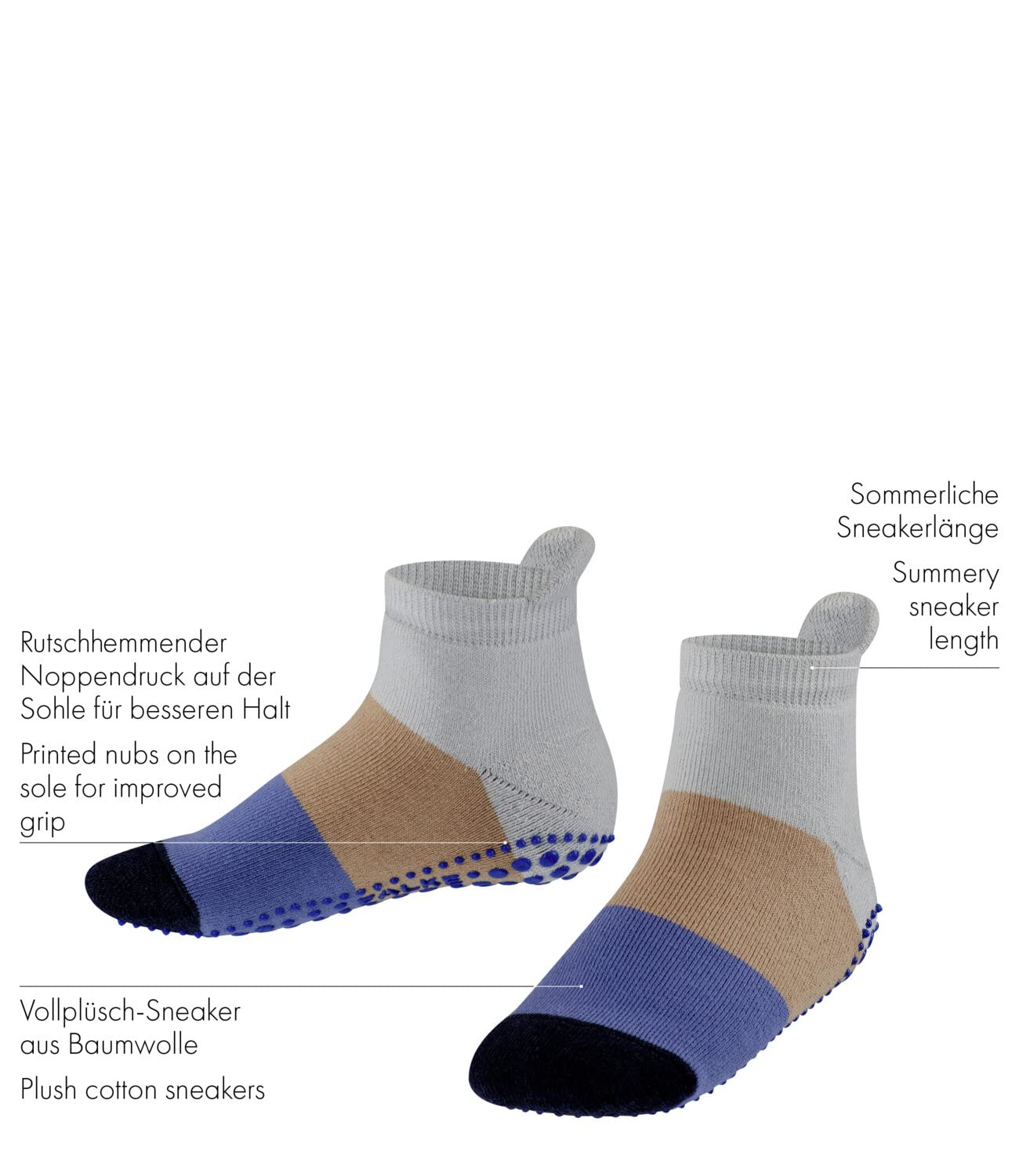 falke-colour-block-stoppersocken-kinder-blau-35-38-pl-sch image 3
