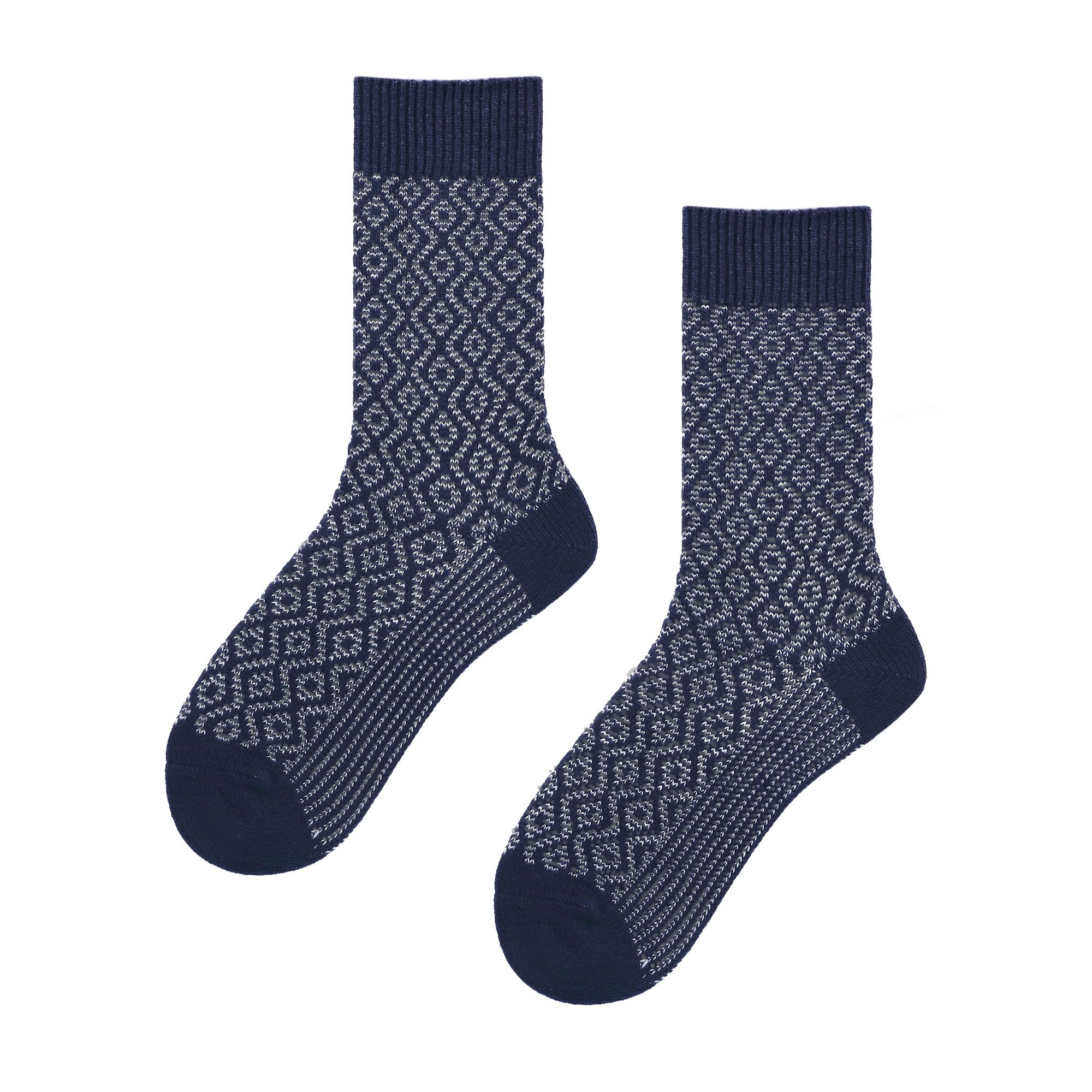 hudson-cozy-graphic-socken-black-wollmischung-jacquard image 4