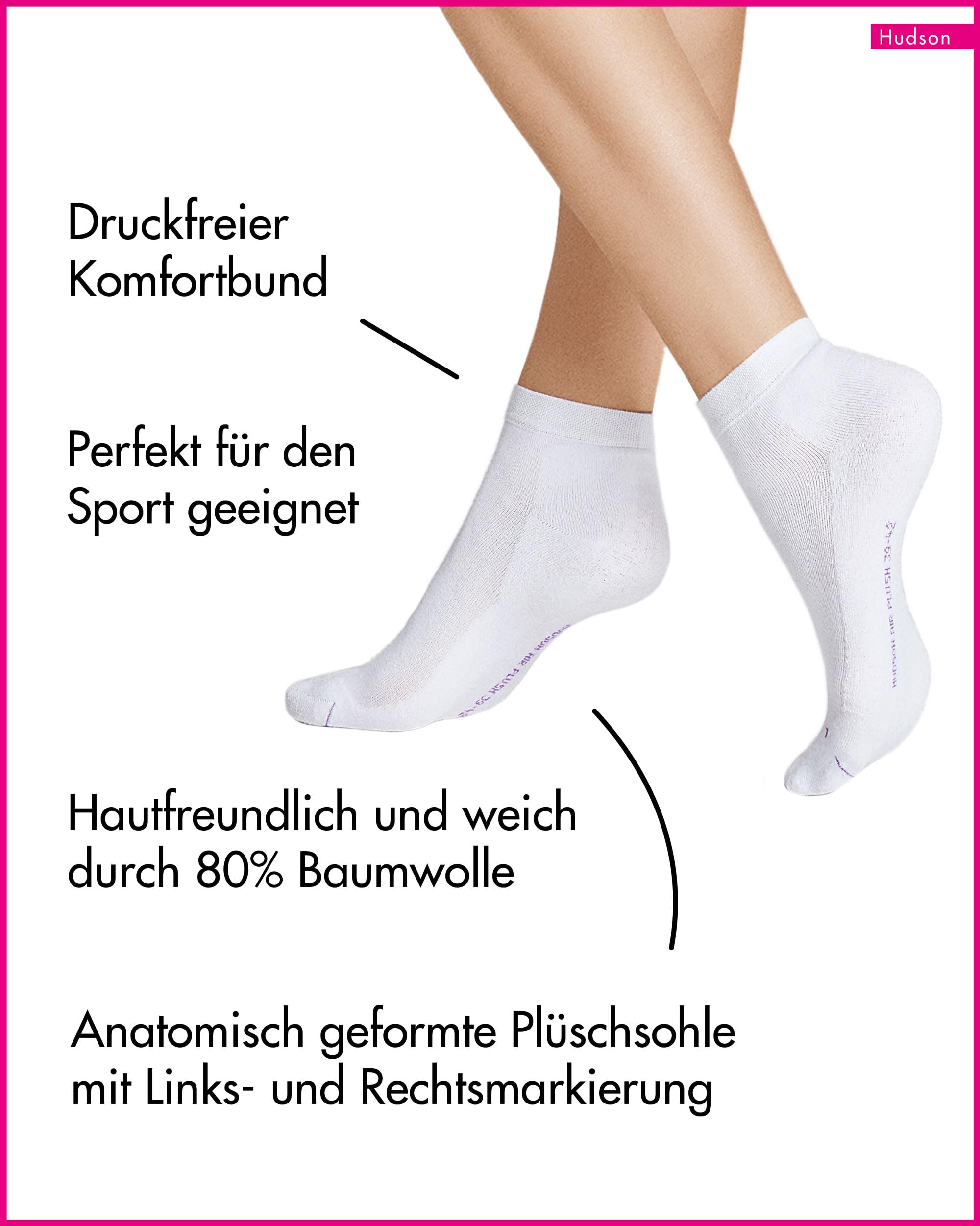 hudson-air-plush-damen-sneaker-socken-wei-pl-schsohle image 3