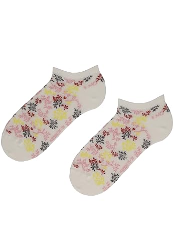 hudson-bud-blumen-sneaker-socken-schwarz-35-38 image 6