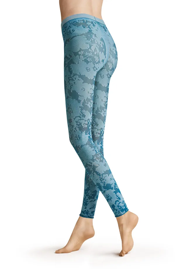 hudson-spider-floral-blumenmuster-leggings-40-den-schwarz-38-40 image 1