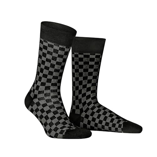 hudson-board-herren-socken-schwarz-39-42-schachbrett-1er image 3