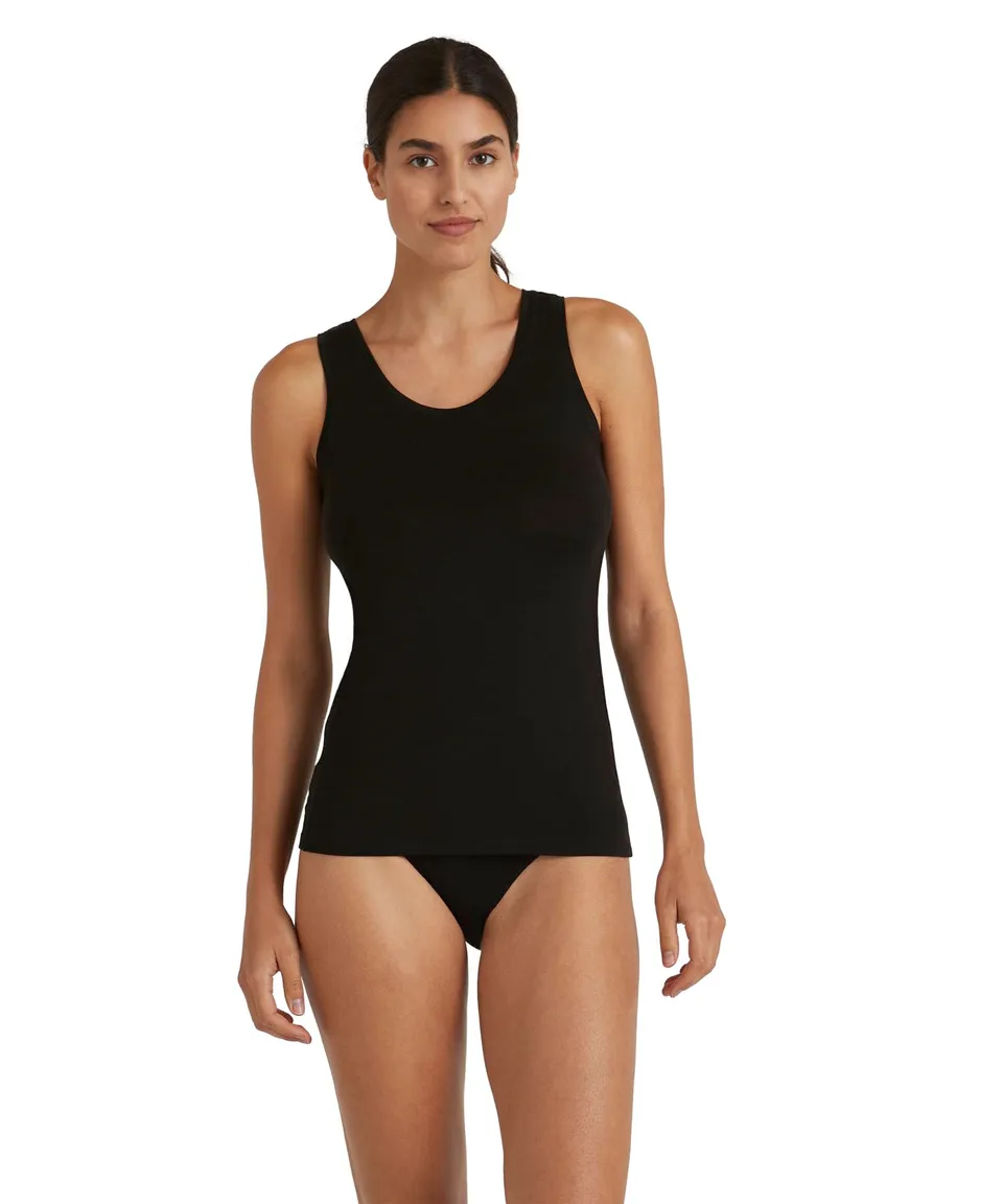 falke-daily-climawool-top-damen-schwarz-m-wolle-lyocell image 1