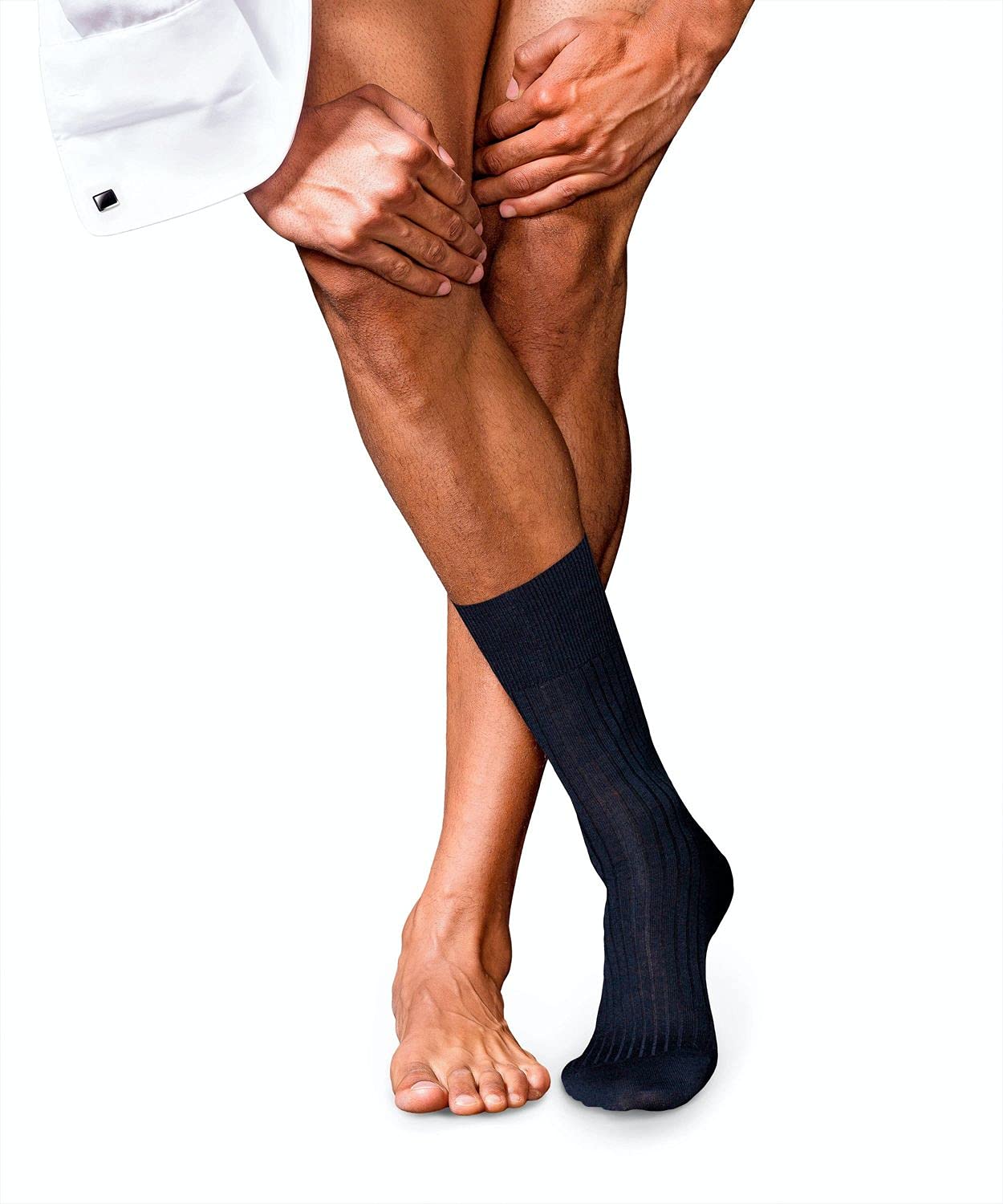 falke-no-7-finest-merino-socken-dark-navy-wolle image 1