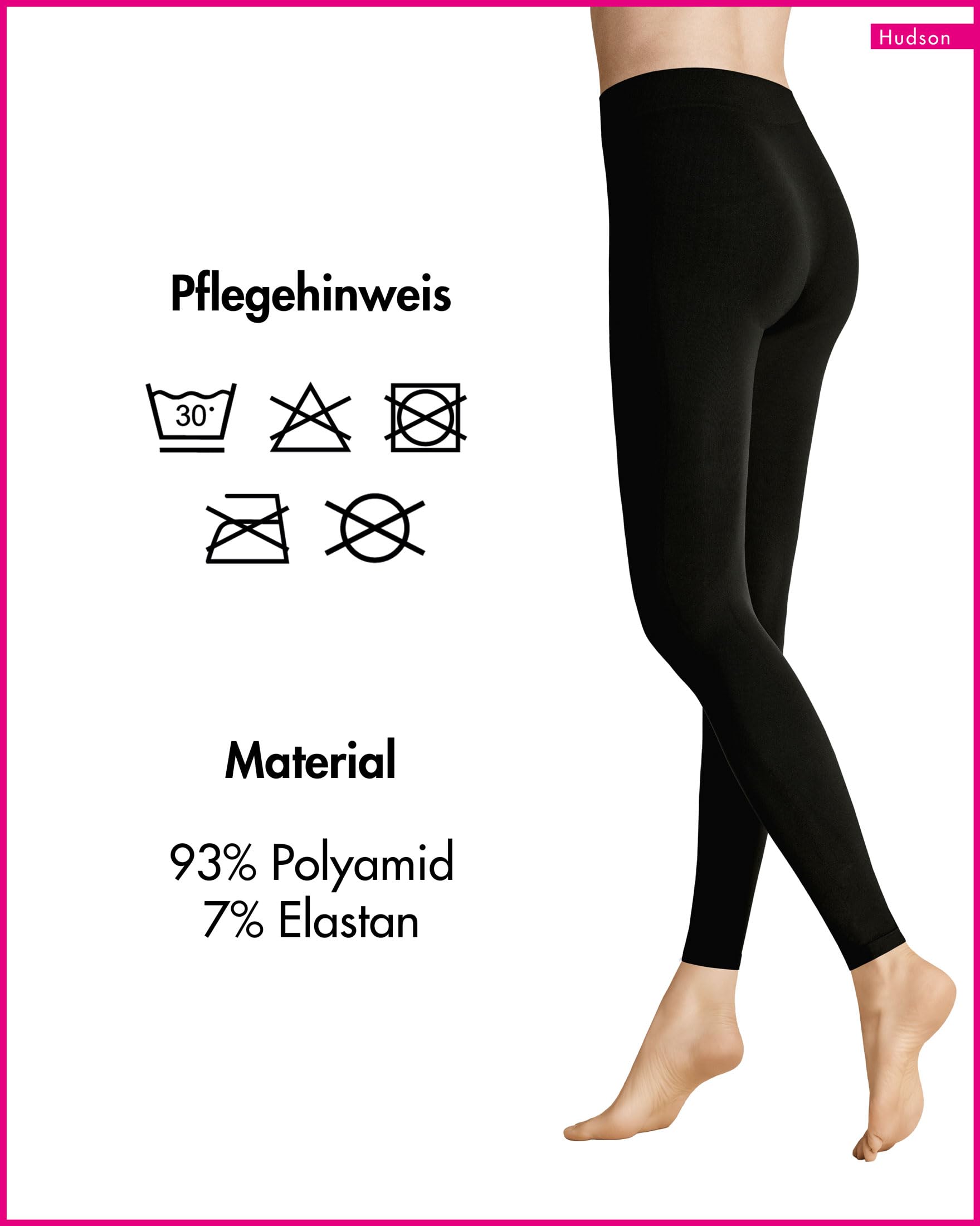 hudson-seamless-leggings-damen-schwarz-blickdicht-90-den image 3
