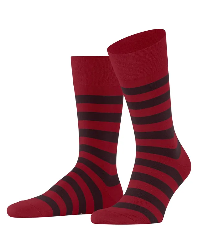 falke-sensitive-mapped-line-socken-rot-baumwolle image 1