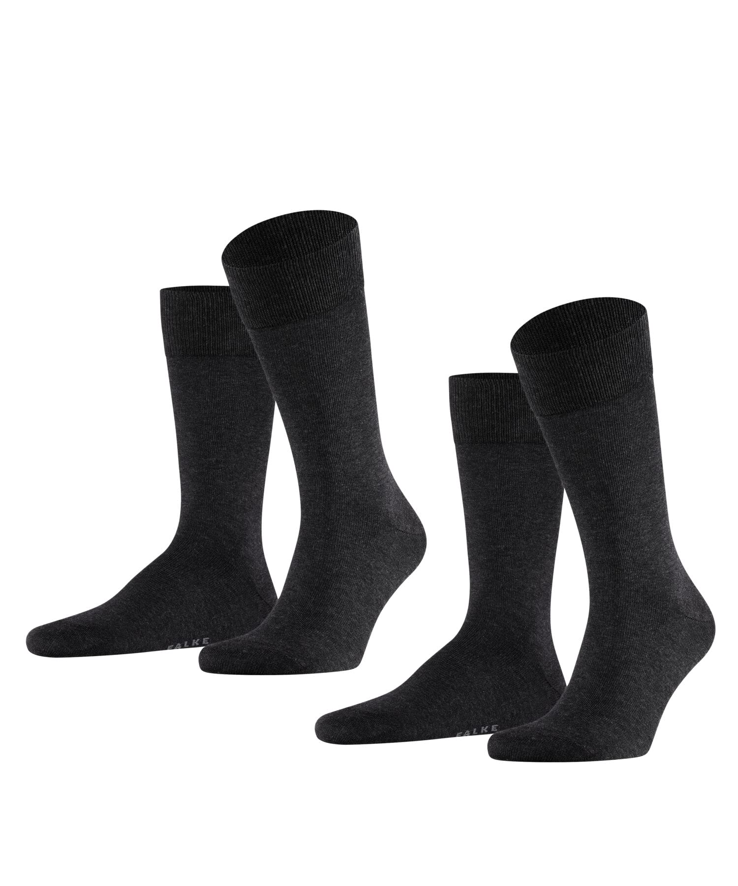 falke-happy-herrensocken-grau-39-42-baumwolle-2-paar image 6