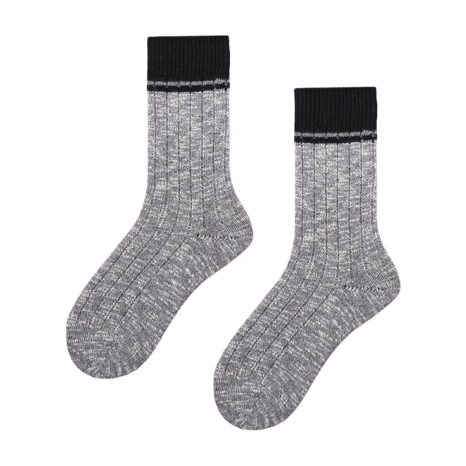 hudson-cozy-slub-herrensocken-druckfrei-schwarz-43-46 image 1