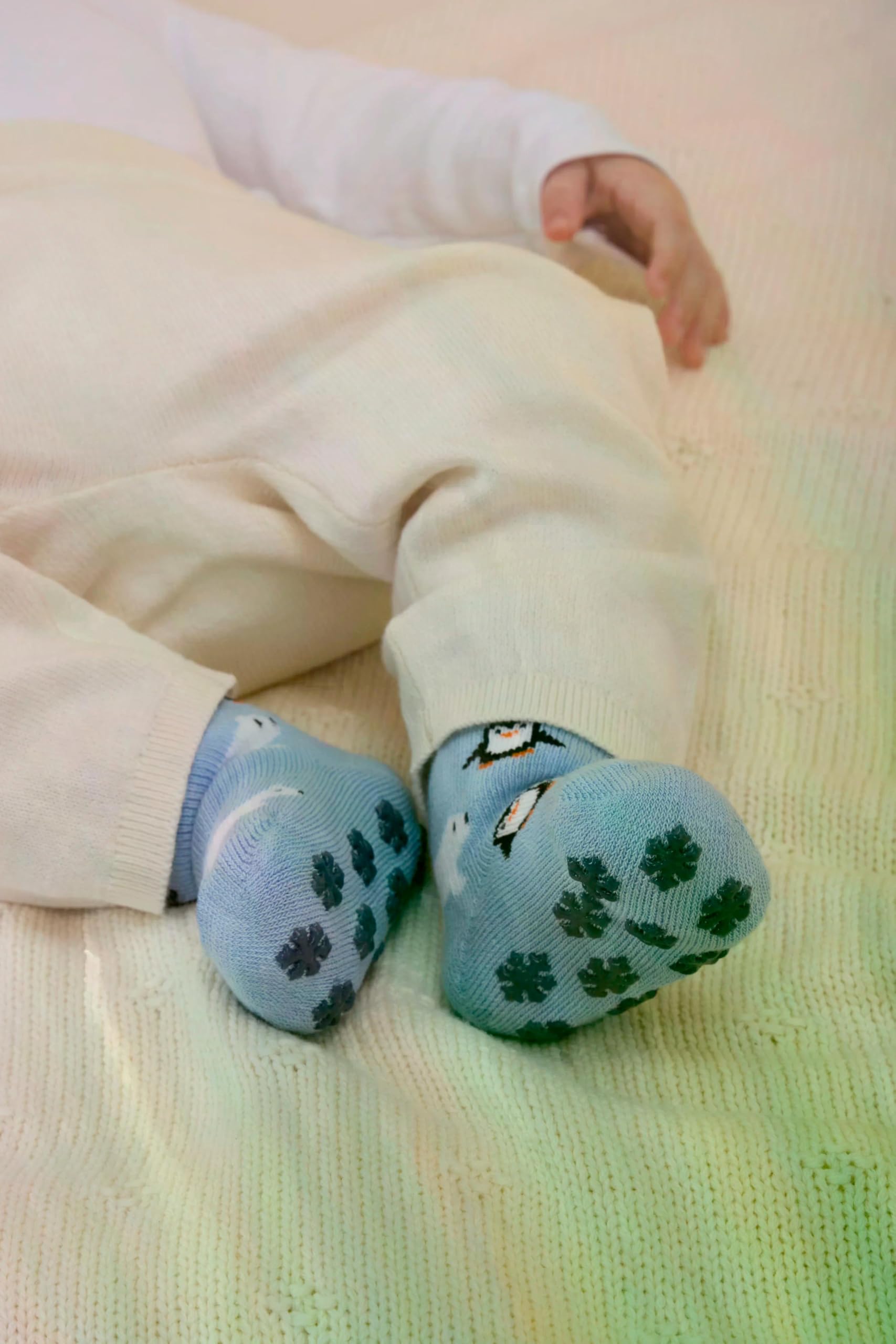 falke-winter-animals-baby-stoppersocken-80-92-blau-baumwolle image 3