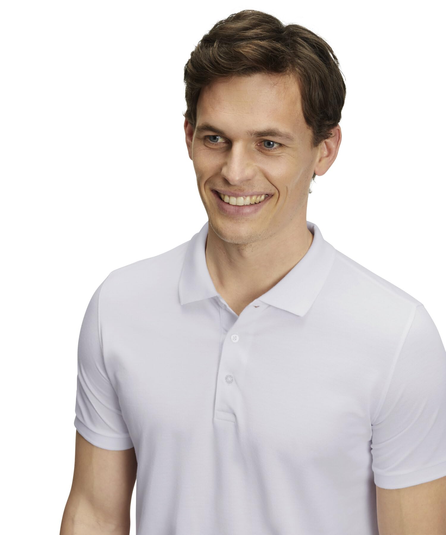 falke-basic-herren-poloshirt-piqu-pima-baumwolle-wei image 4
