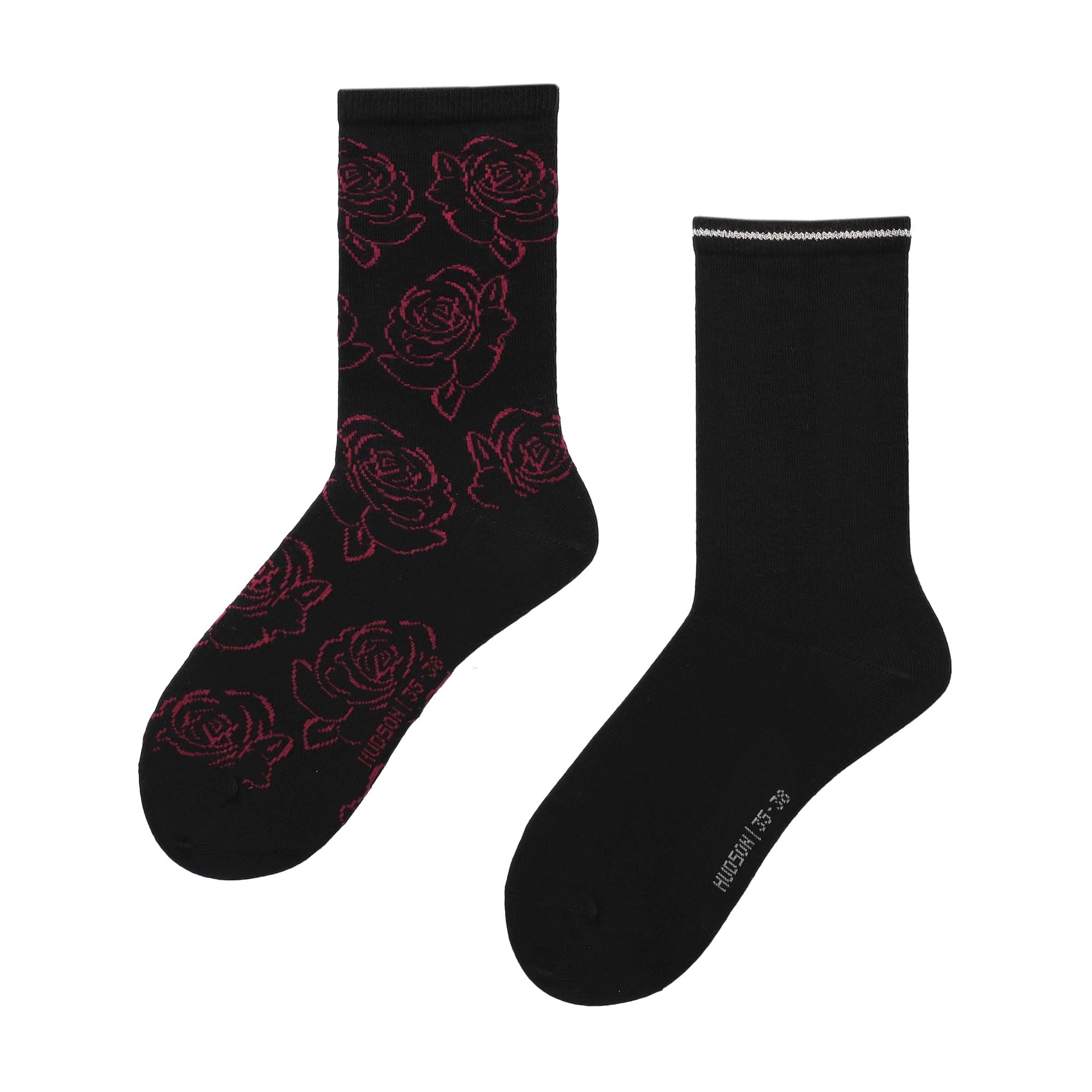 hudson-playful-flower-damen-socken-2er-pack-schwarz-35-38 image 1