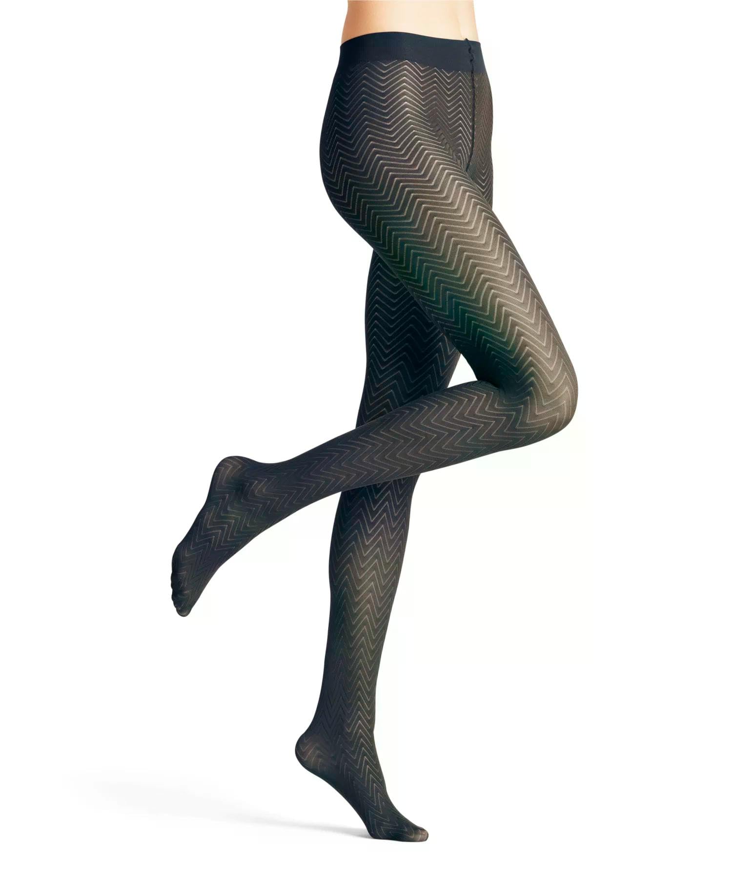 falke-chevron-50-den-strumpfhose-schwarz-gemustert-zickzack image 7