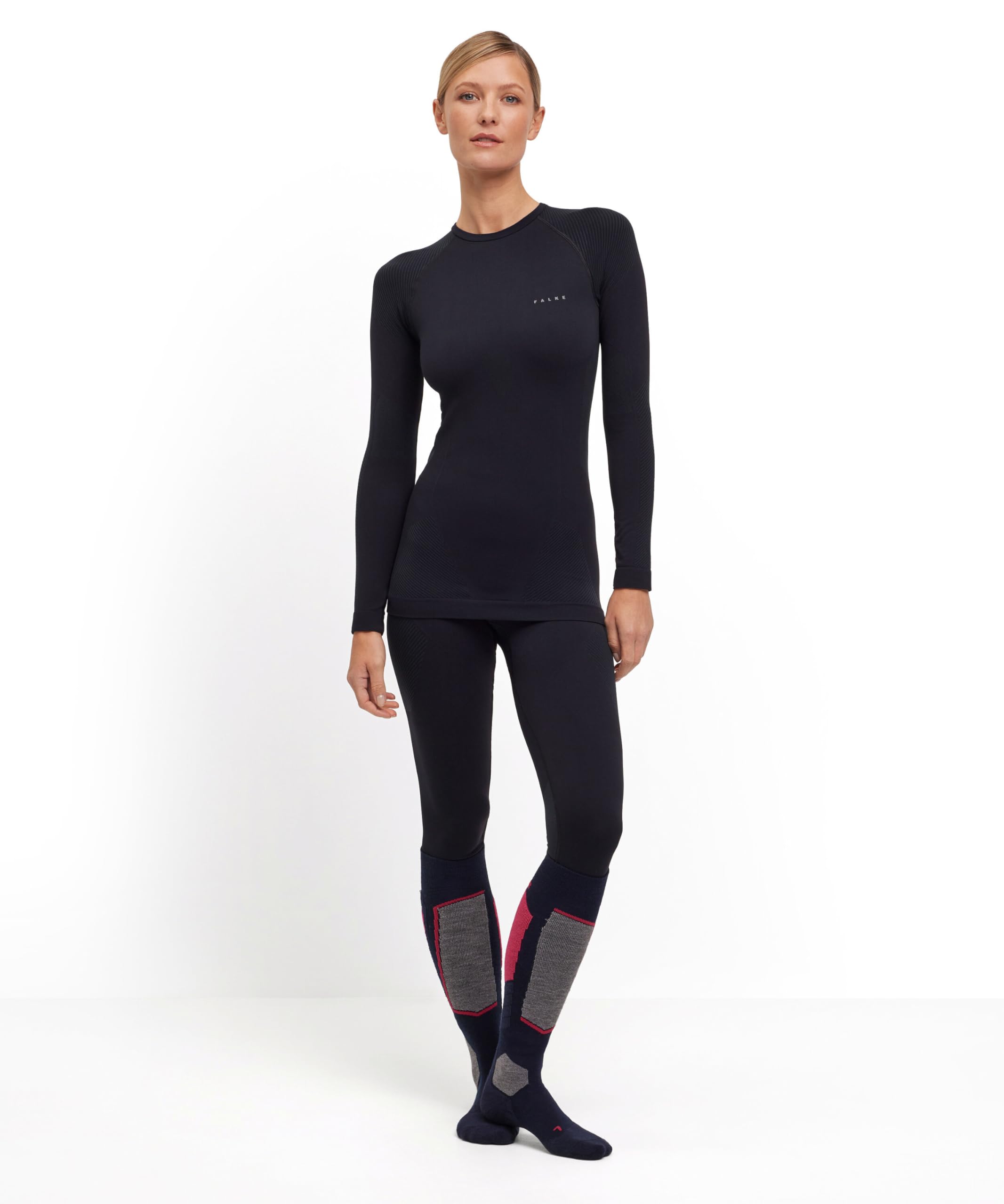 falke-warm-round-neck-funktionsshirt-langarm-schwarz-damen image 4