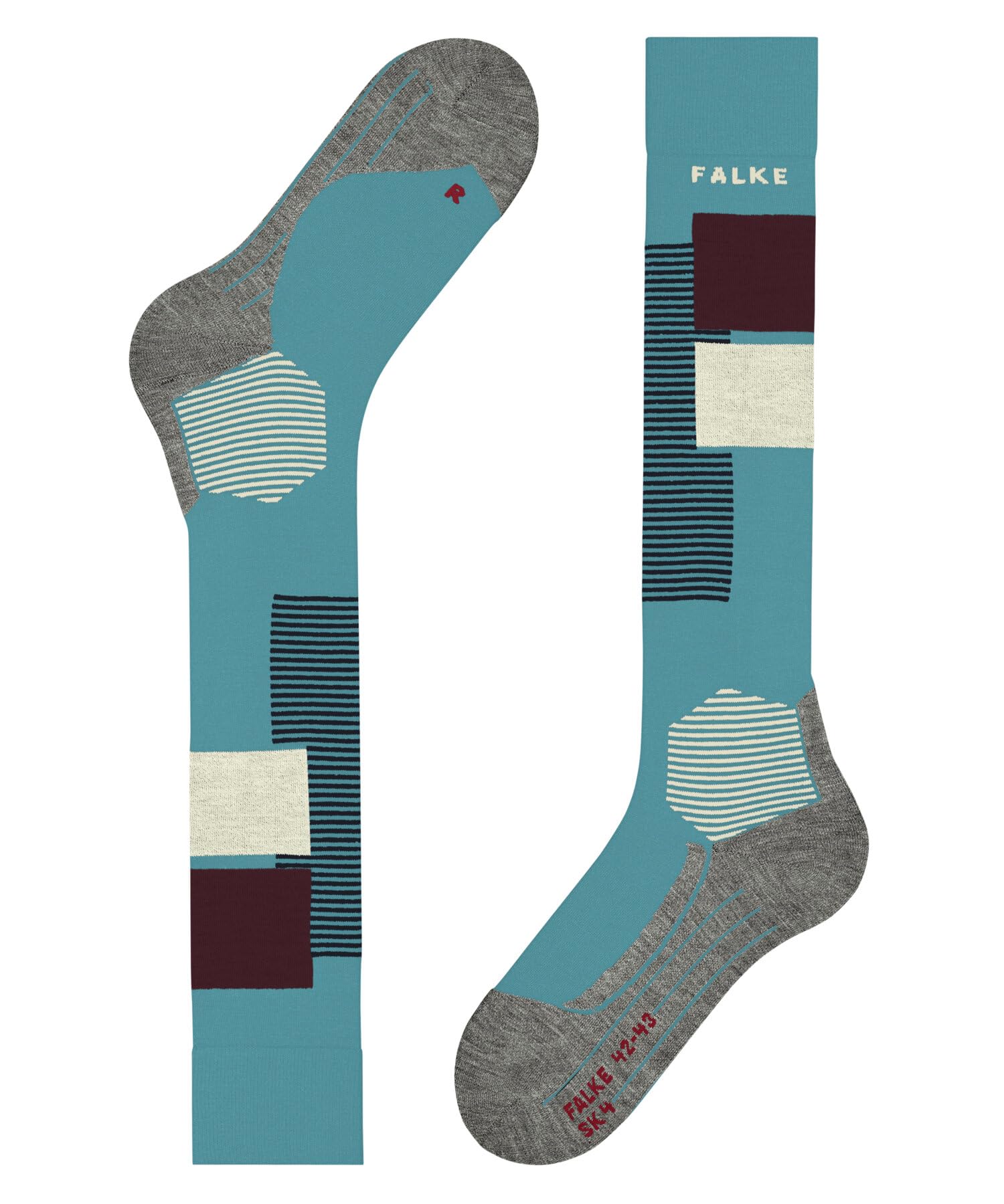 falke-sk4-compression-light-skisocken-peacock-blue image 5