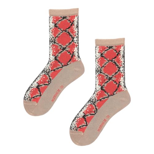 hudson-snake-fashion-damen-socken-schwarz-schlangenmuster image 5
