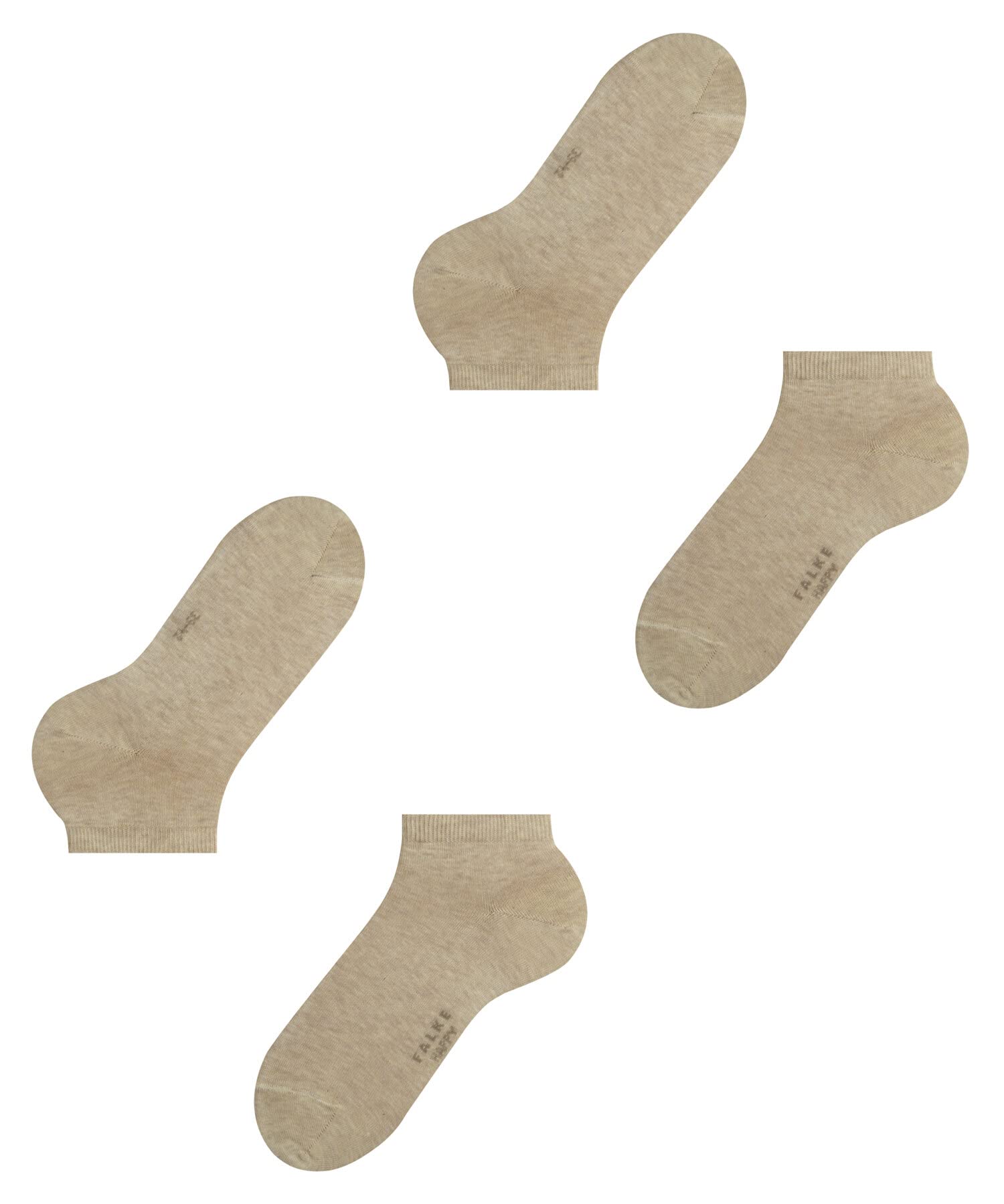 falke-happy-sneakersocken-herren-baumwolle-schwarz-2-paar image 5