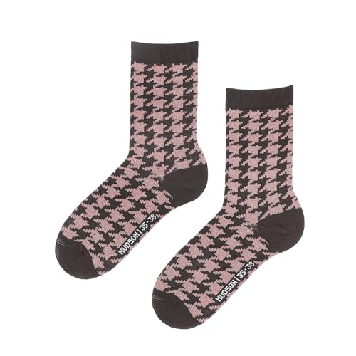 hudson-check-damen-socken-earthy-brown-gr-39-42-karo image 5