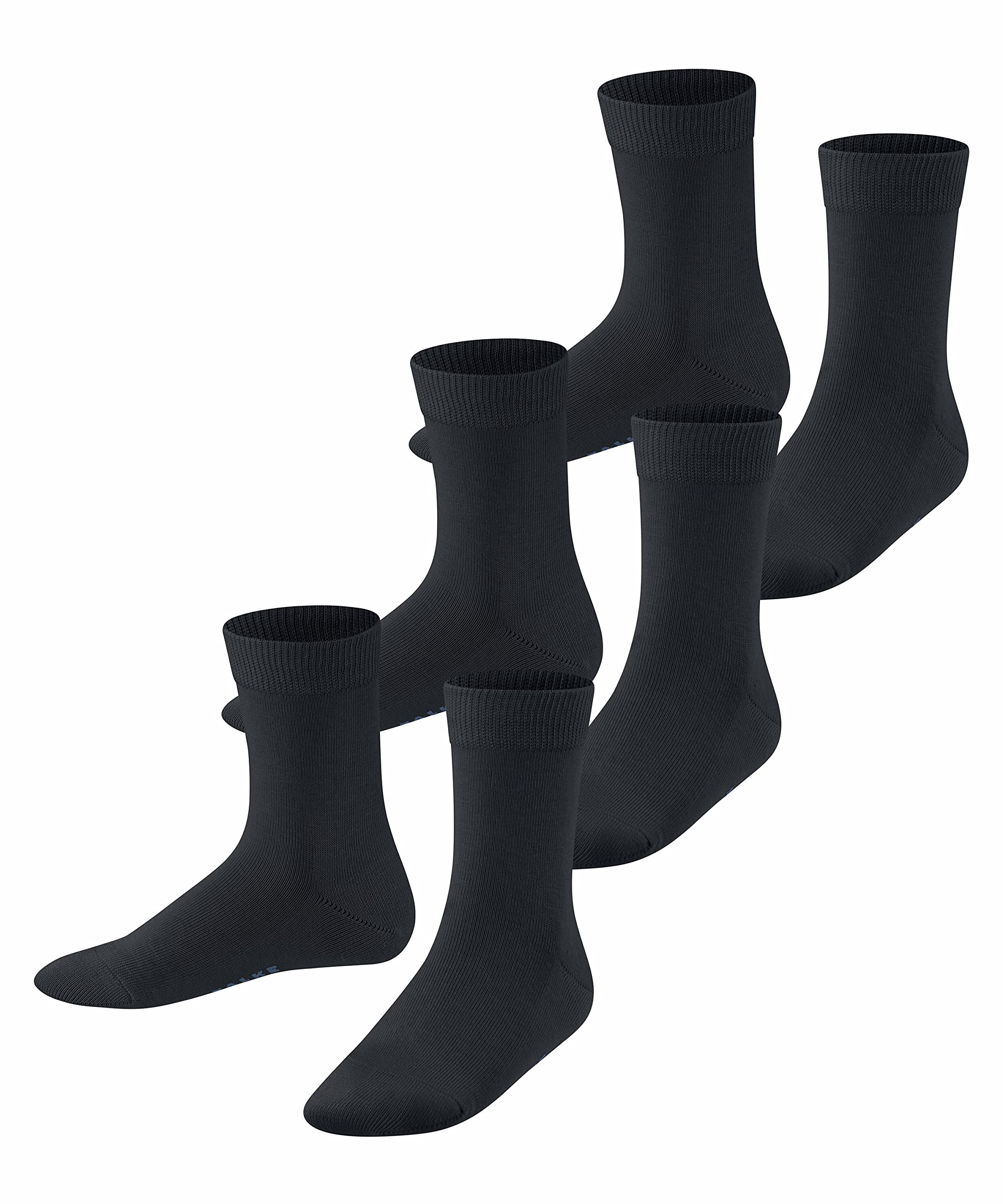 falke-family-kindersocken-baumwolle-3-paar-schwarz image 7