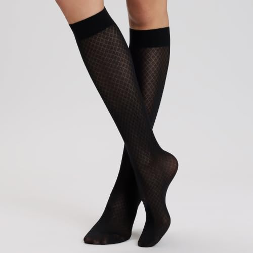 hudson-cozy-diamond-kniestr-mpfe-black-40-den-rauten image 7