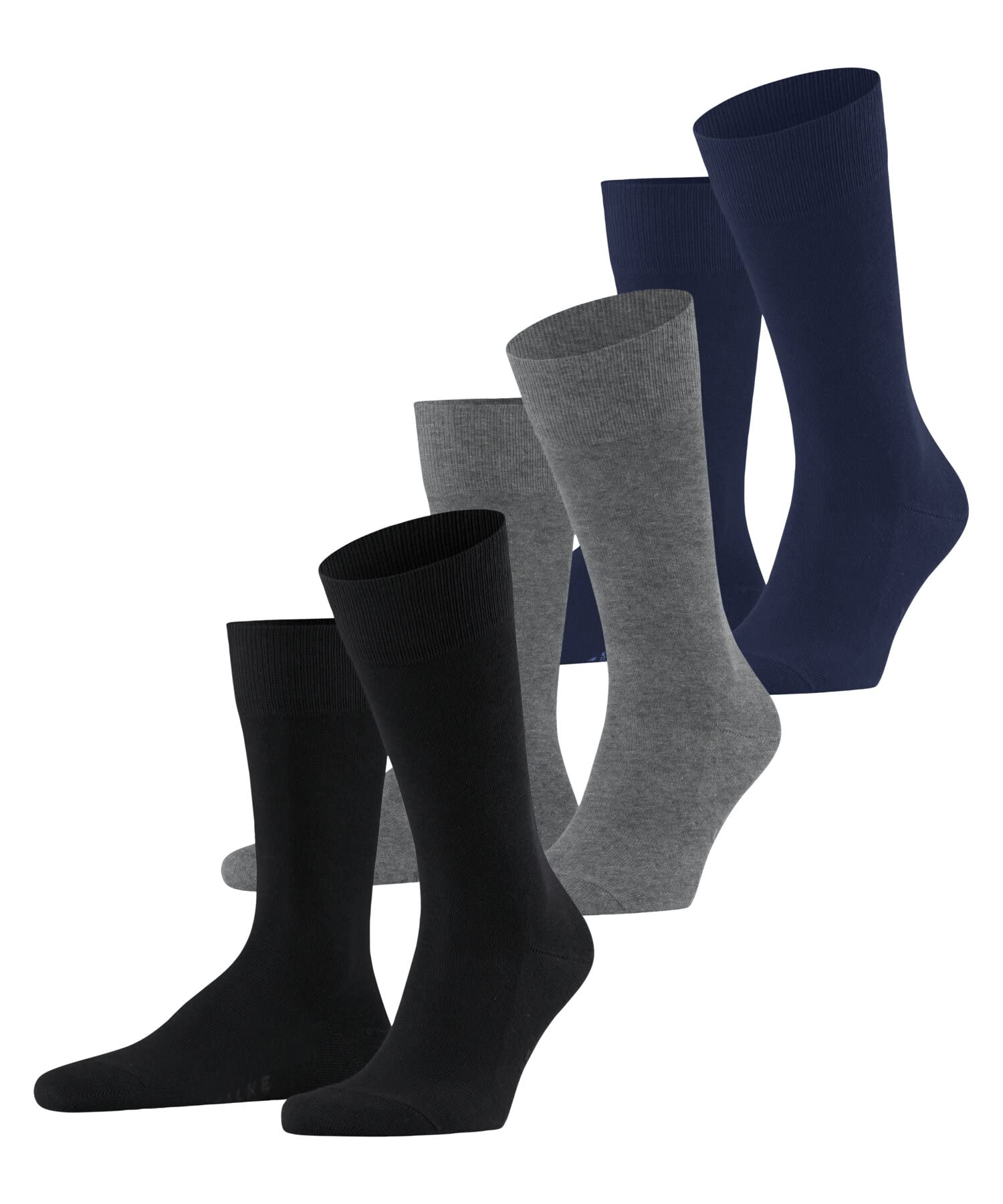 falke-family-herren-socken-3-paar-schwarz-39-42-baumwolle image 8