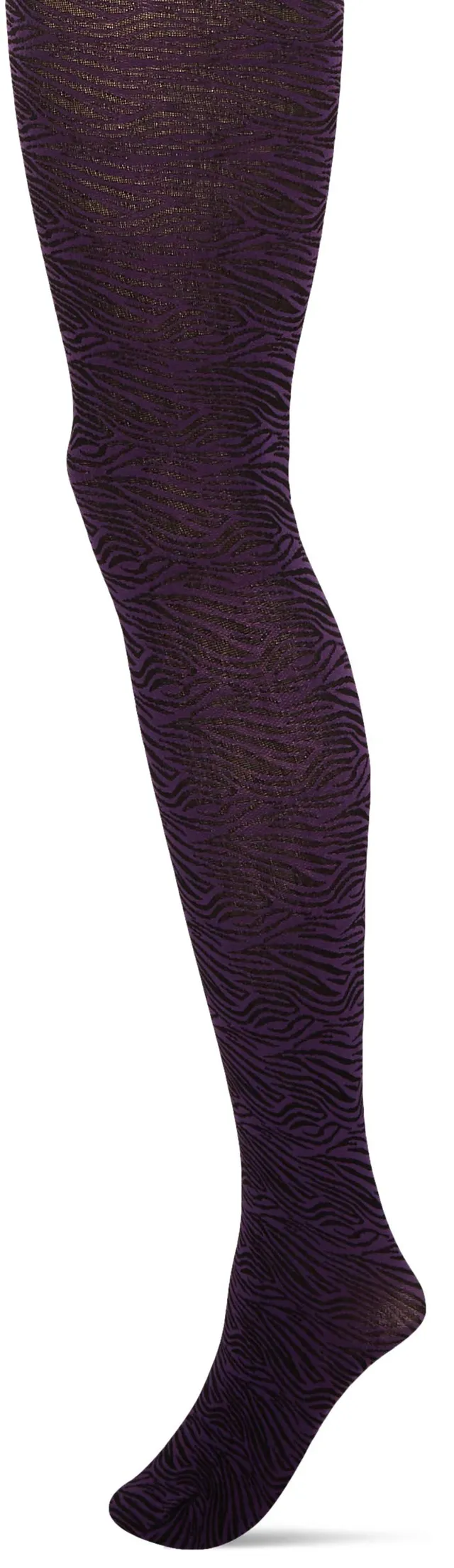 hudson-zebra-fashion-socke-damen-viola-36-38-tiermuster image 1