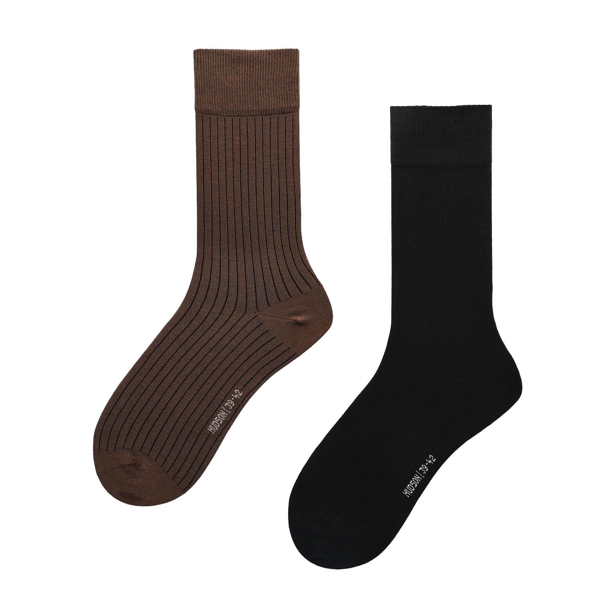 hudson-playful-rib-herren-socken-schwarz-2er-pack-39-42-druckfrei image 6