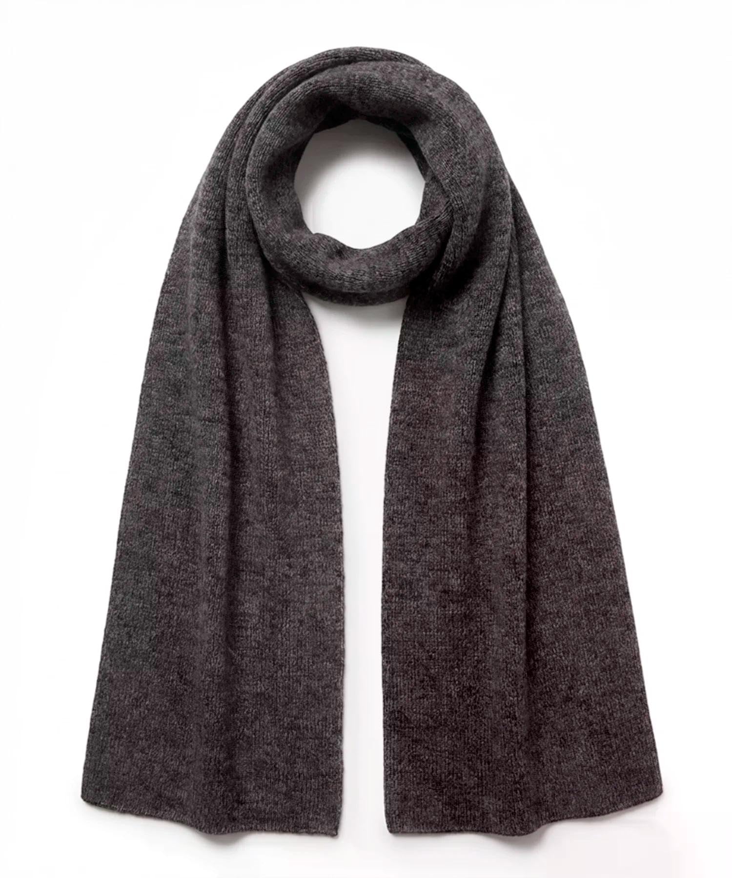 falke-scarf-half-cardigan-merino-schal-wolle-braun-170-cm image 4