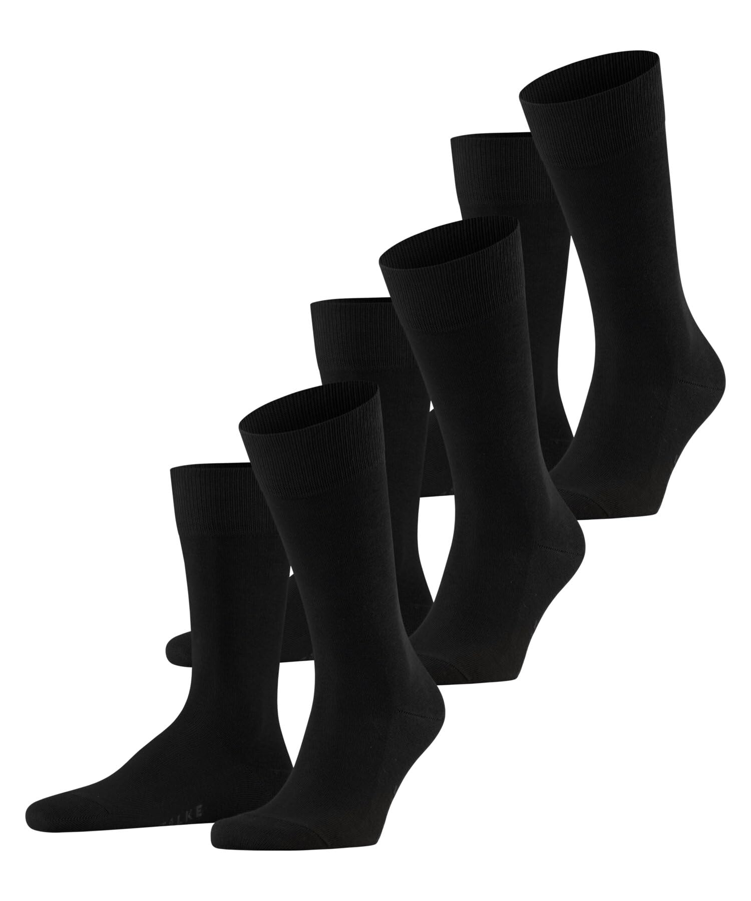 falke-family-herren-socken-3-paar-schwarz-39-42-baumwolle image 1
