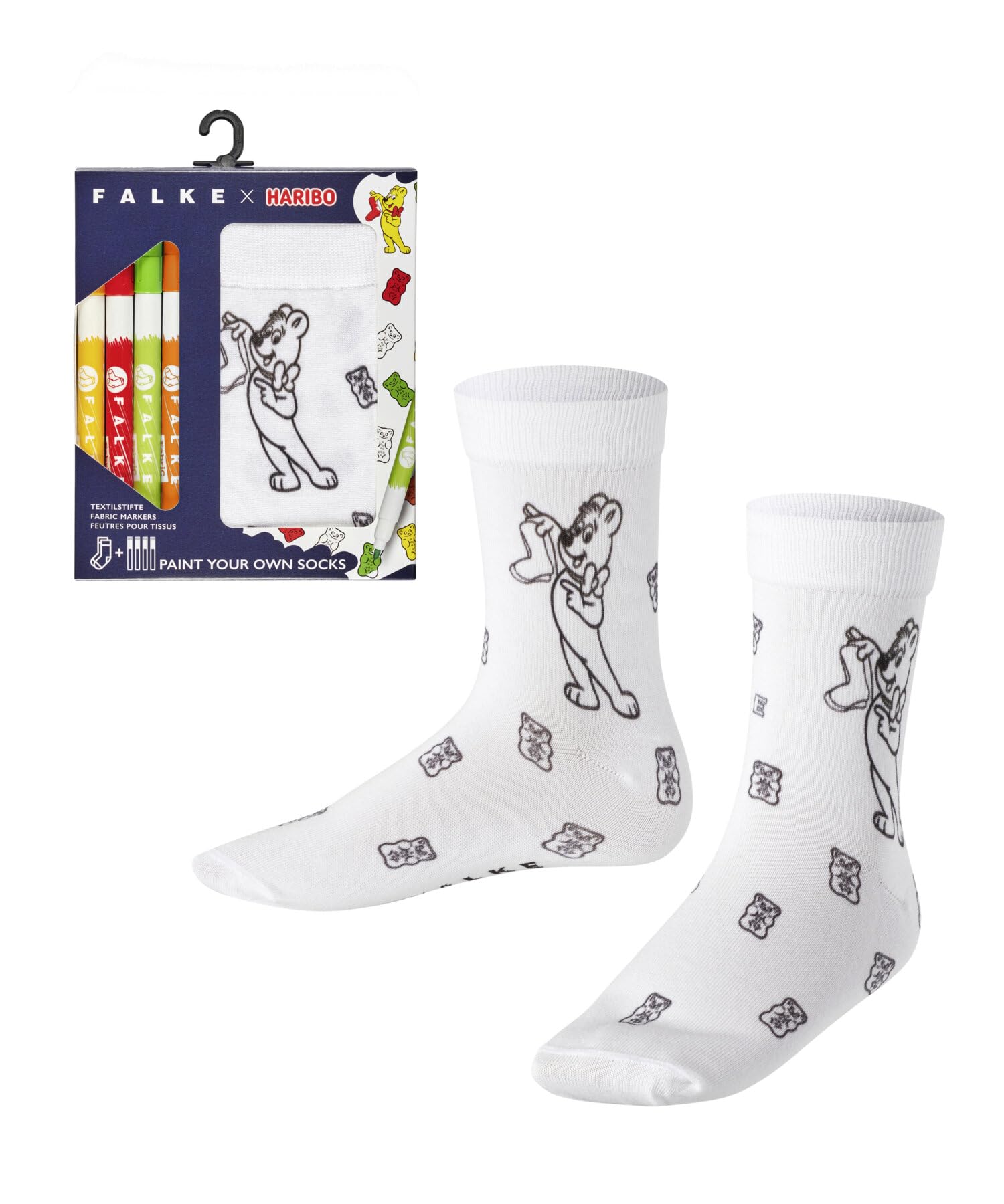 falke-x-haribo-paint-set-kindersocken-baumwolle-1-paar image 1
