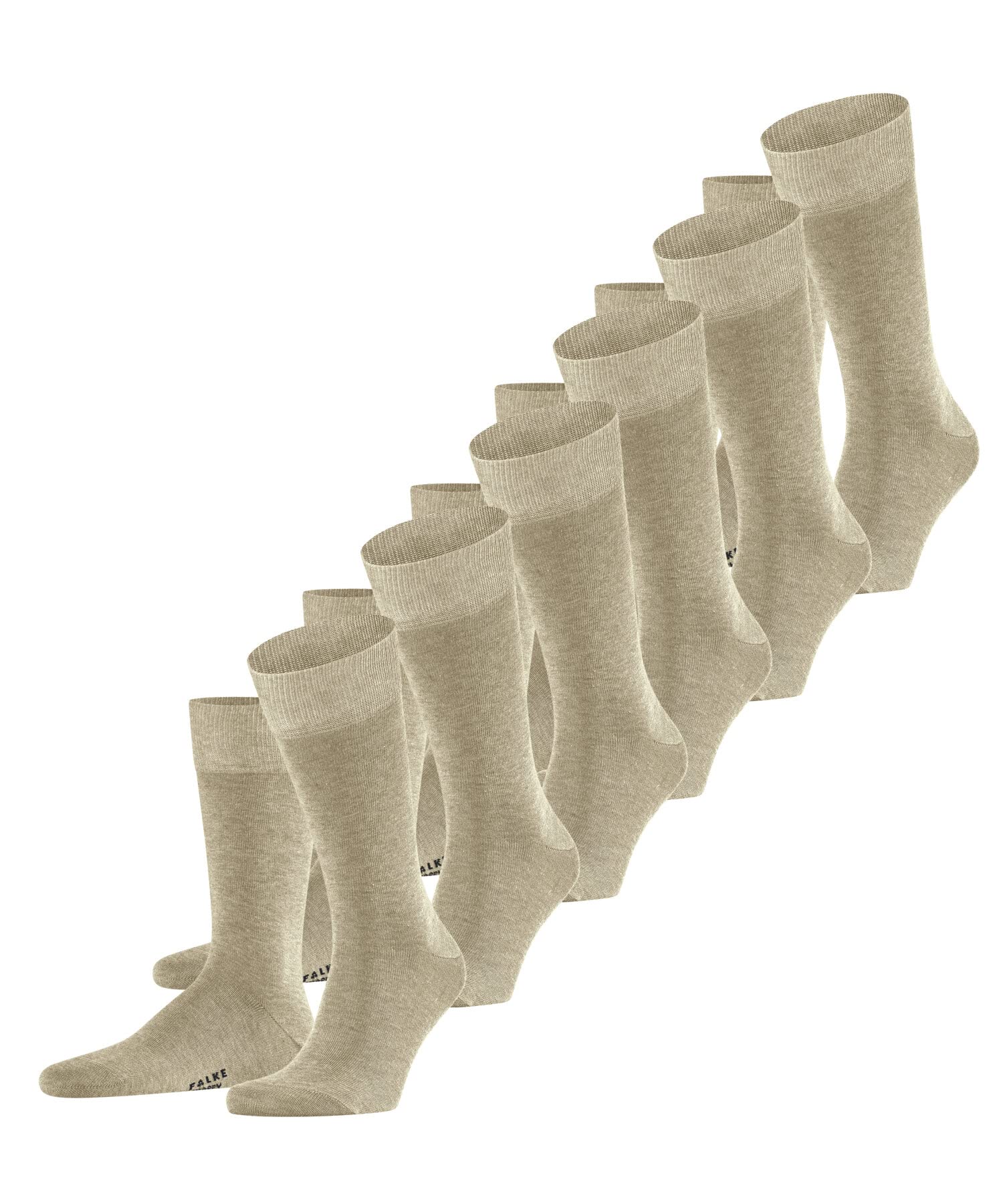 falke-happy-herrensocken-baumwolle-6-paar-schwarz-43-46 image 8
