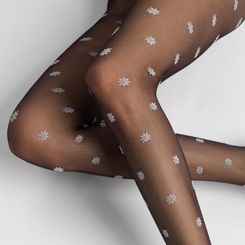 hudson-daisy-strumpfhose-schwarz-40-42-20-den-blumen image 7