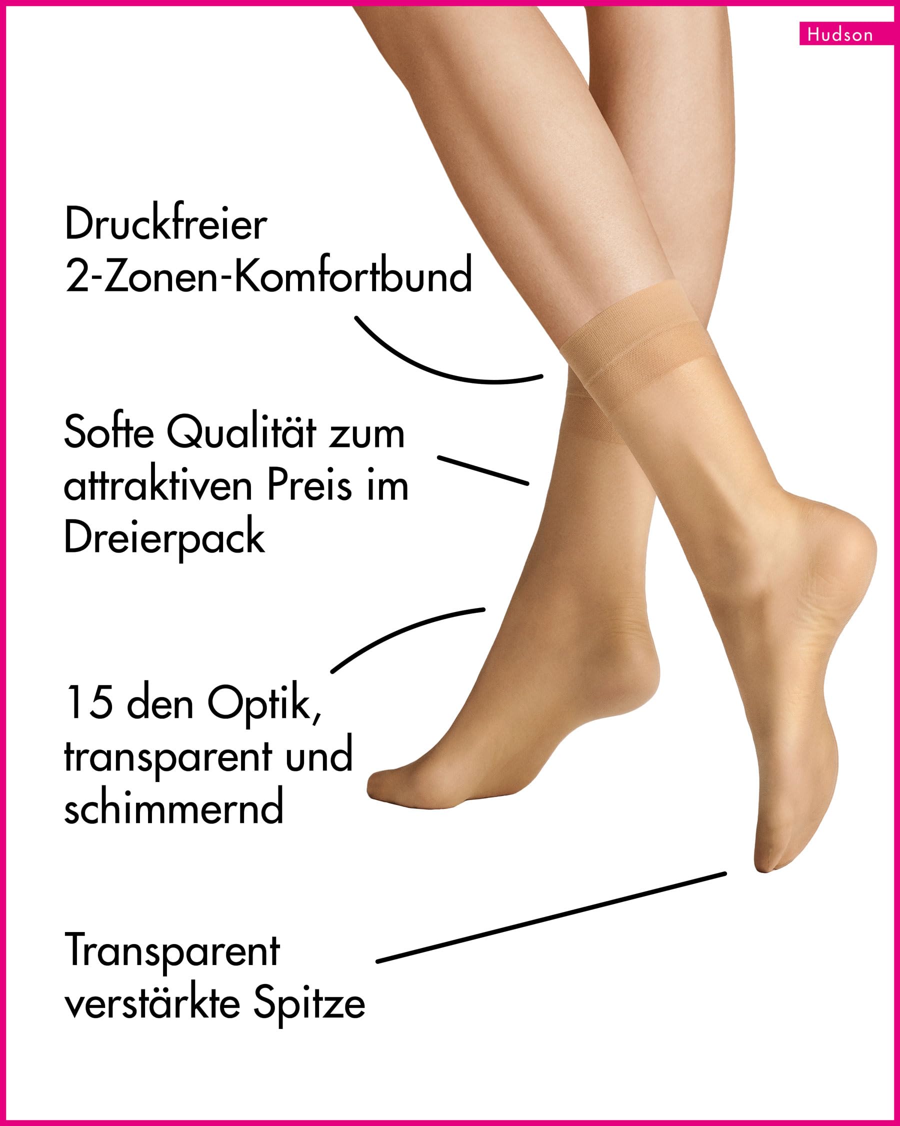 hudson-simply-shine-15-socken-skin-3er-pack-schimmernd image 2